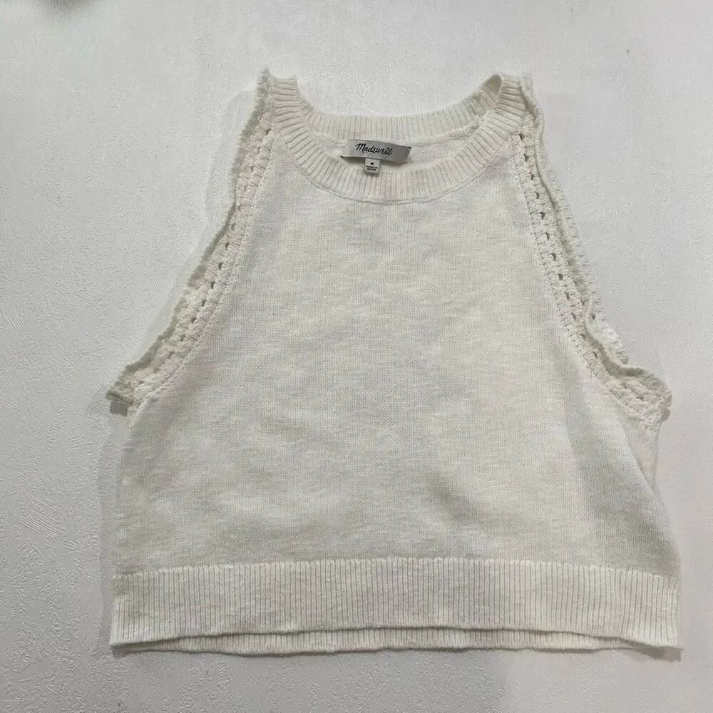 Madewell Ivory Knit Sweater Tank Top – Size M